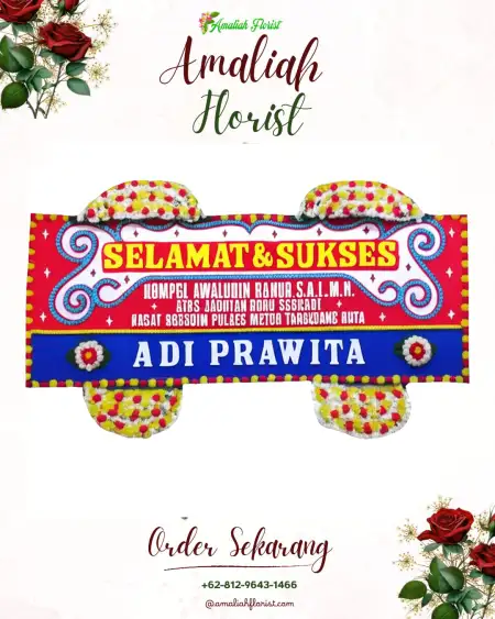 Papan Bunga Ucapan Selamat Abai Siat